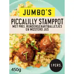 Jumbo Jumbo's Vriesverse Maaltijd Picallily Stamppot 450g aanbieding