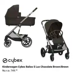 Van Asten BabySuperstore Kinderwagen Cybex Balios S Lux Chocolate Brown/Brown aanbieding