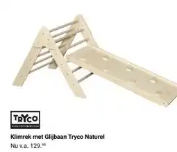 Van Asten BabySuperstore Klimrek met Glijbaan Tryco Naturel aanbieding