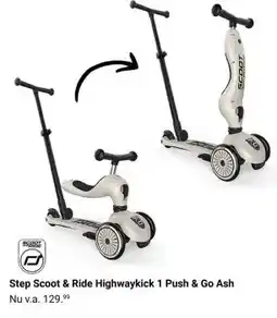Van Asten BabySuperstore Ride Highwaykick 1 Push & Go Ash aanbieding