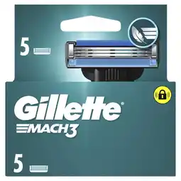 Etos Gillette Mach3 Navulmesjes 5 Stuks aanbieding