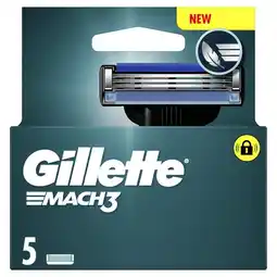 Etos Gillette Mach3 Navulmesjes 5 Stuks aanbieding