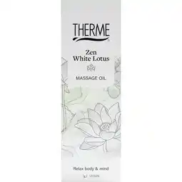 Etos Therme Zen White Lotus Massage Oil 125 ML aanbieding