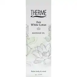 Etos Therme Zen White Lotus Massage Oil 125 ML aanbieding