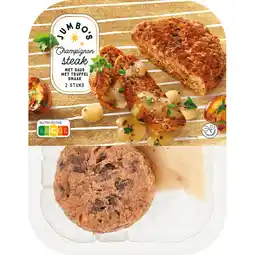 Jumbo Jumbo's Champignon Steak met Truffel Smaak Saus 2 Stuks aanbieding