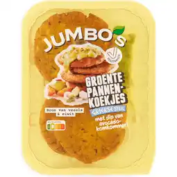 Jumbo Jumbo's Groentepannenkoekjes Griekse Stijl 240 g aanbieding