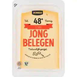 Jumbo Jumbo Kaas Jong Belegen 48+ Stuk 535 g aanbieding