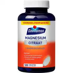 Etos Davitamon Magnesium Citraat Tabletten 120 stuks aanbieding