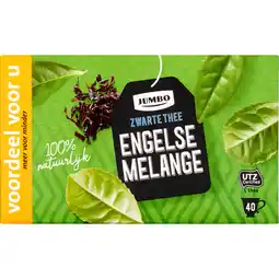 Jumbo Jumbo Zwarte Thee Engelse Melange 40 Stuks aanbieding