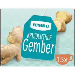 Jumbo Jumbo Kruidenthee Gember 15 x 2,5 g aanbieding