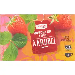 Jumbo Jumbo Vruchten Thee Aardbei 20 Stuks aanbieding