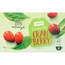 Jumbo Jumbo Groene Thee Cranberry 20 Stuks aanbieding