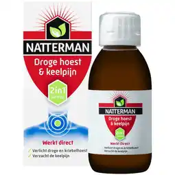 Etos Natterman Droge Hoest & Keelpijn 150 ML aanbieding