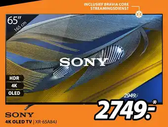 Expert SONY 4K OLED TV | XR-65A84J aanbieding