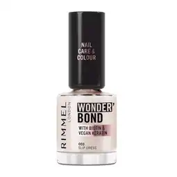 Etos Rimmel London Wonder'Bond Care+Color Nagellak - Roze - 003 Slip Dress aanbieding