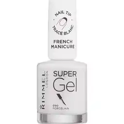 Etos Rimmel London Super Gel French Manicure Nail Tip Whitener - 090 Transparant aanbieding