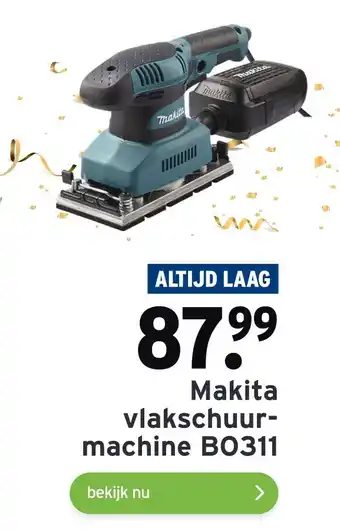 GAMMA Makita vlakschuurmachine B0311 aanbieding