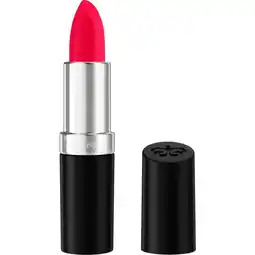 Etos Rimmel London Lasting Finish Satin Lippenstift 001 River-Thing Red 4 G aanbieding