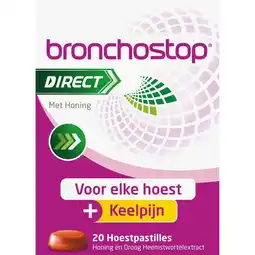 Etos Bronchostop Direct Hoestpastilles bij Keelpijn 20 Stuks aanbieding