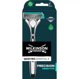 Etos Wilkinson Sword Quattro Essential 4 Sensitive Scheersysteem aanbieding