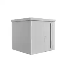 Praxis Biohort Metalen Tuinhuis Neo - Zilver Metallic - 236x236cm aanbieding