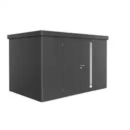 Praxis Biohort Metalen Tuinhuis Neo - Donkergrijs Metallic - 348x236cm - Dubbele Deur aanbieding