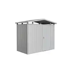 Praxis Biohort Metalen Tuinhuis Panorama - Zilver Metallic - 273x158cm - Enkele Deur aanbieding