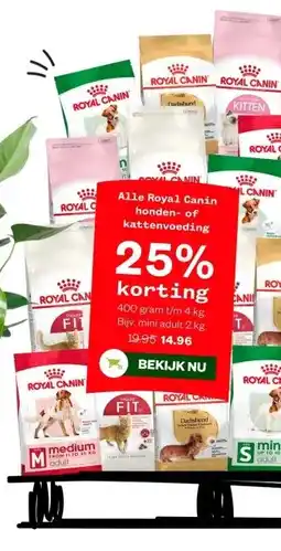 Welkoop Alle Royal Canin honden- of kattenvoeding aanbieding