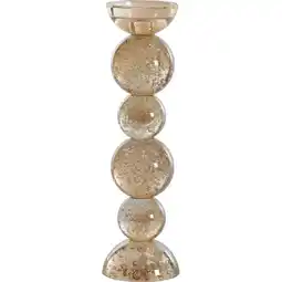 Trendhopper Kandelaar Itinga Glas Bubbel Amber 34 Cm aanbieding