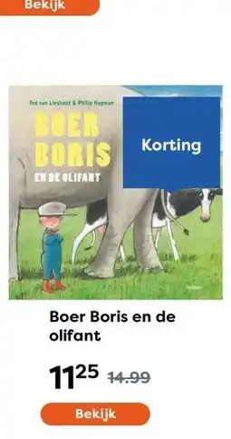 The Read Shop Boer Boris en de olifant aanbieding