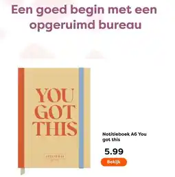 The Read Shop Notitieboek A6 You got this aanbieding