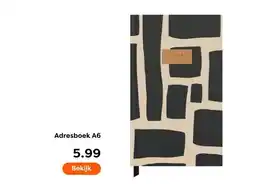 The Read Shop Adresboek A6 aanbieding