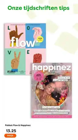 The Read Shop Pakket Flow & Happinez aanbieding