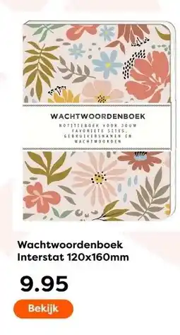 The Read Shop Wachtwoordenboek Interstat 120x160mm aanbieding