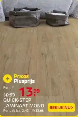 Praxis Quick-Step laminaat Mono - Hazelnoot Eik aanbieding