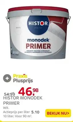 Praxis Histor Monodek Primer - Muur en Plafond aanbieding