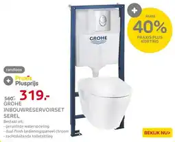 Praxis Grohe Solido Inbouwtoilet set met aanbieding