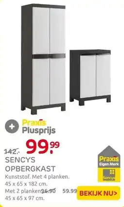 Praxis Sencys multifuntionele kast 45x65x182cm aanbieding