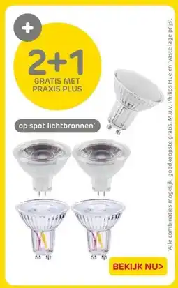 Praxis op spot lichtbronnen aanbieding