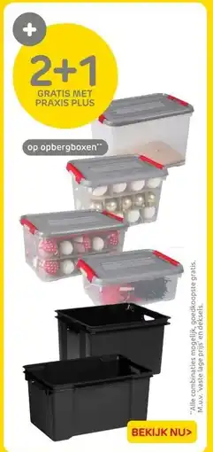 Praxis op opbergboxen aanbieding