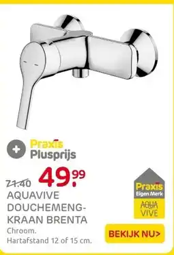 Praxis AquaVive douchemengkraan Brenta chroom aanbieding