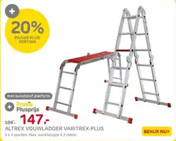 Praxis Altrex Vouwladder Varitrex Plus - 4 x 3 aanbieding