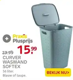 Praxis Curver waskoffer Softex 56L blauw aanbieding