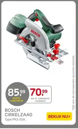Praxis BOSCH CIRKELZAAG aanbieding