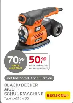 Praxis BLACK+DECKER MULTI- SCHUURMACHINE aanbieding