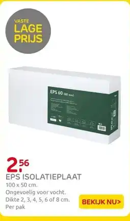 Praxis Coeck Isolatieplaat EPS 60 - Polystyreen aanbieding
