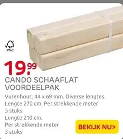 Praxis CanDo schaaflat voordeelpak vurenhout aanbieding