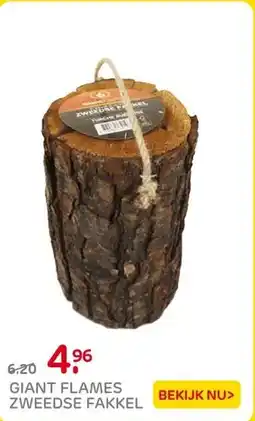 Praxis Giant Flames zweedse fakkel S aanbieding