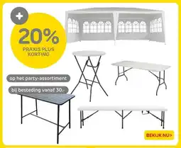 Praxis op het party-assortiment aanbieding
