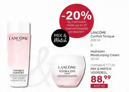 Pour Vous LANCÔME Confort Tonique & Hydrazen Moisturizing Cream aanbieding